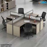  BÀN VĂN PHÒNG CÓ VÁCH NGĂN 4 CHỖ TIDO-ZYCG-5 