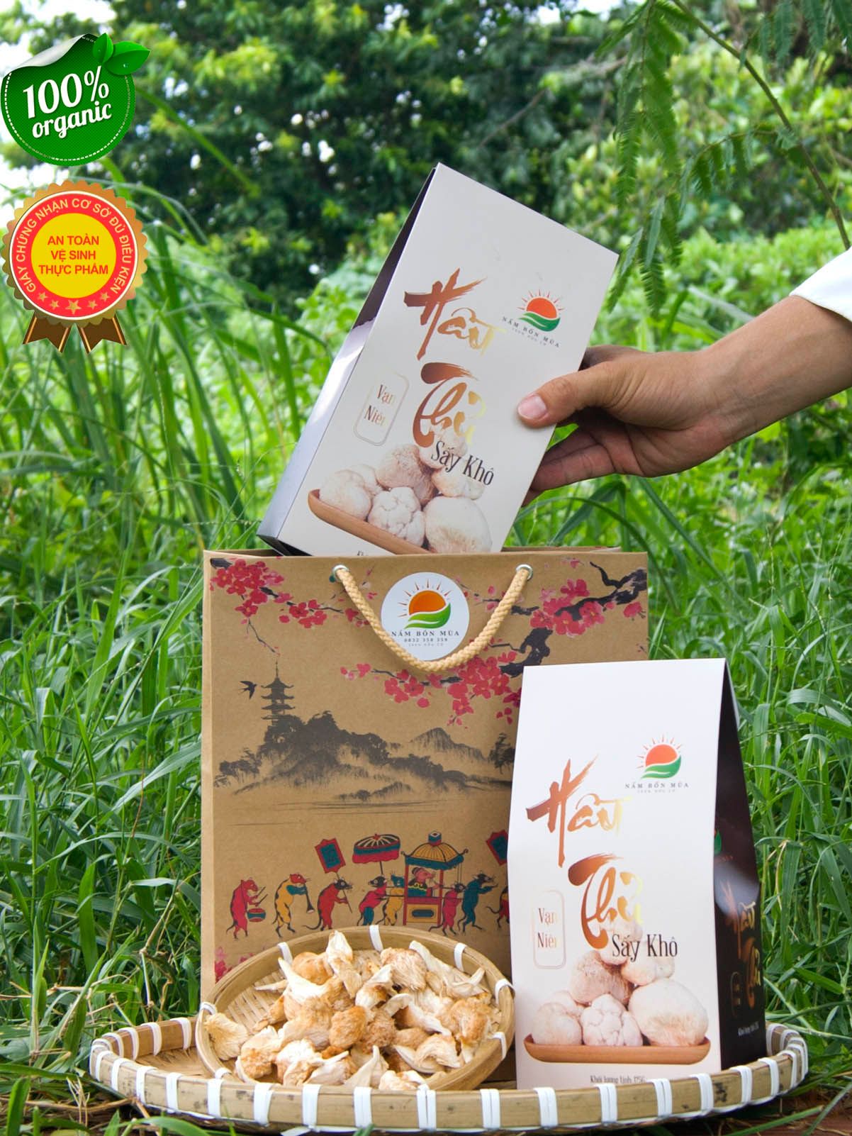 nấm Hầu Thủ khô - Vạn Niên