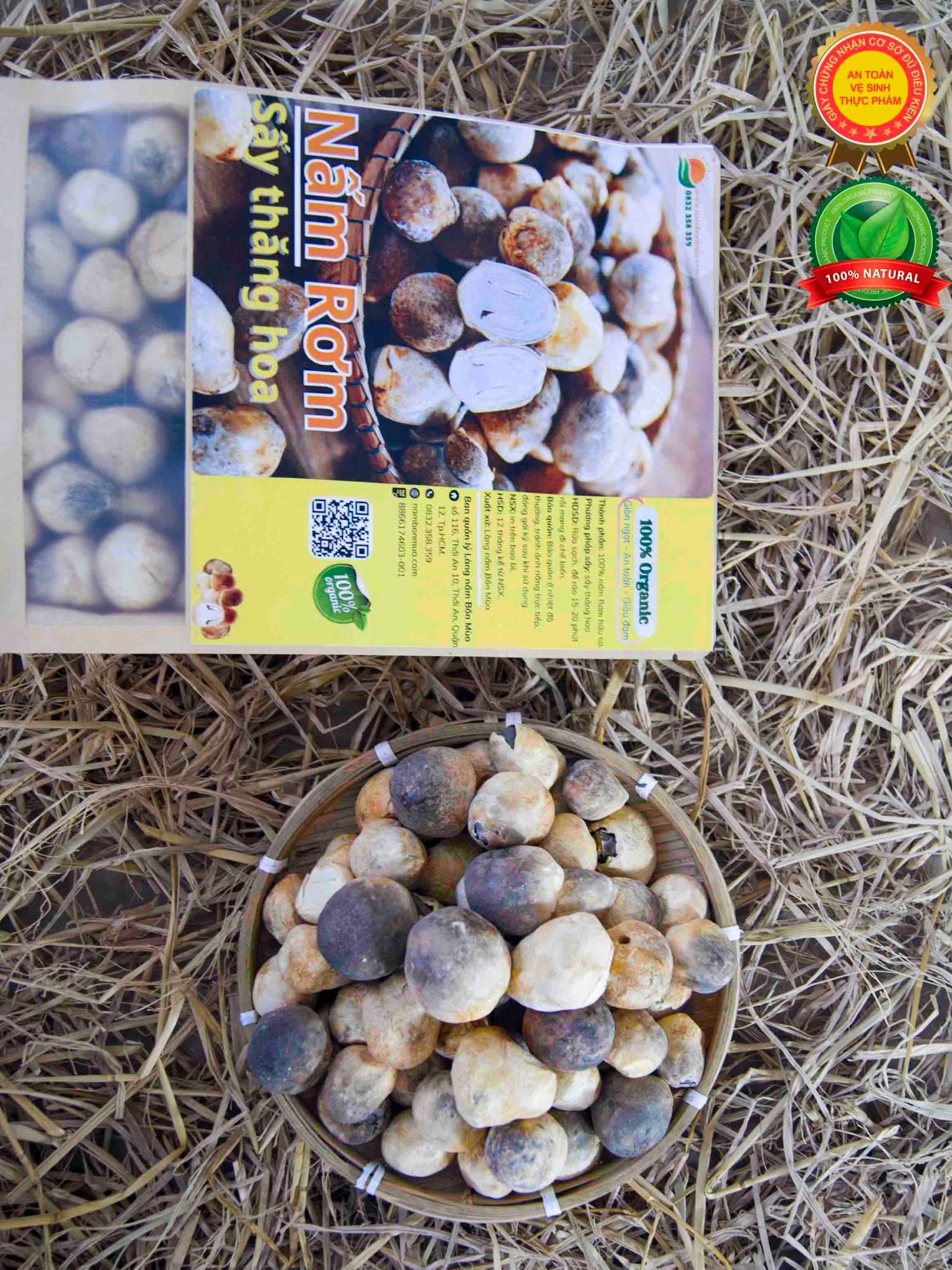 Nấm Rơm Sấy Thăng Hoa - Cao Cấp