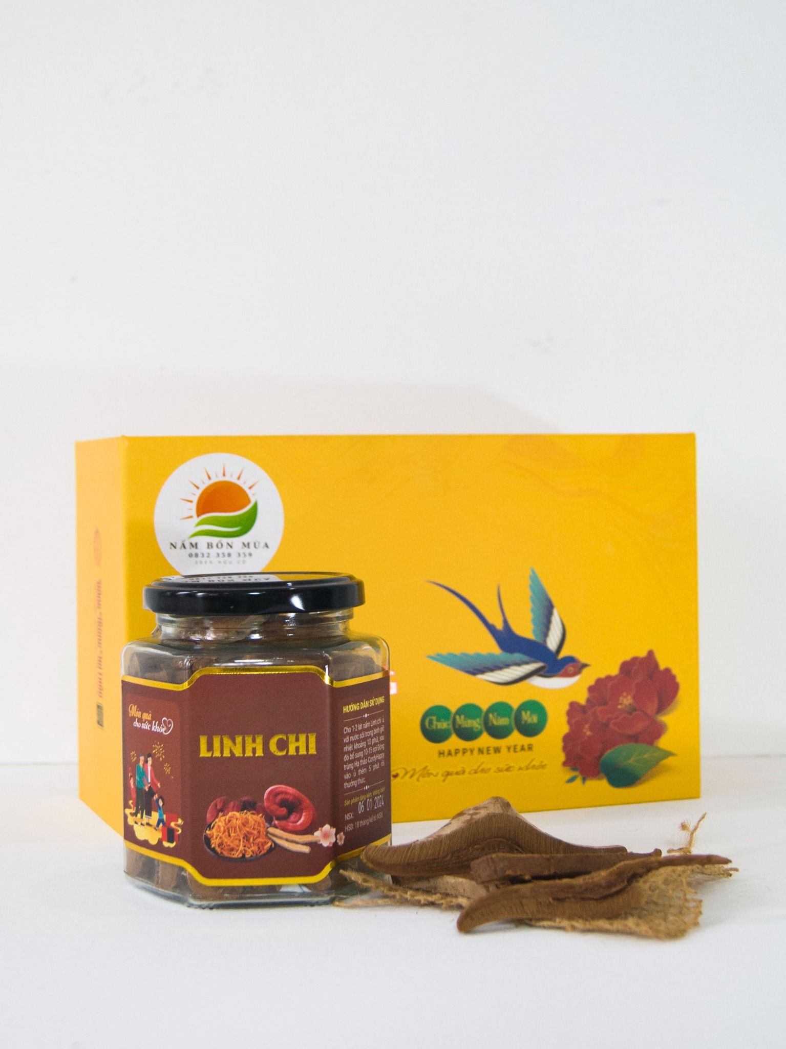 Nấm Linh Chi thái lát – Thượng Phẩm Nấm Việt Nam