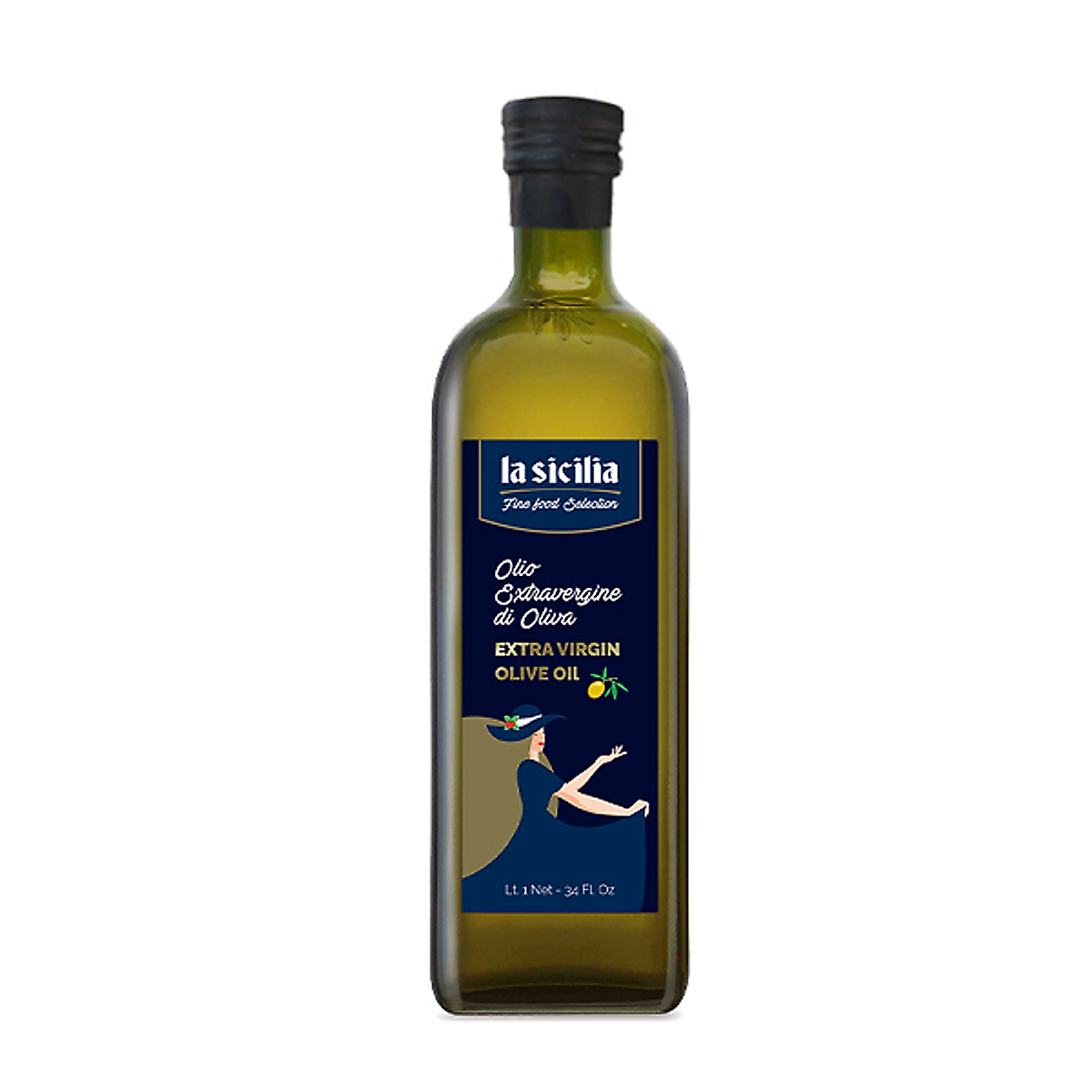  LT Dầu Ô liu Nguyên chất (Extra Virgin Olive Oil) La Sicilia - 1 lít 