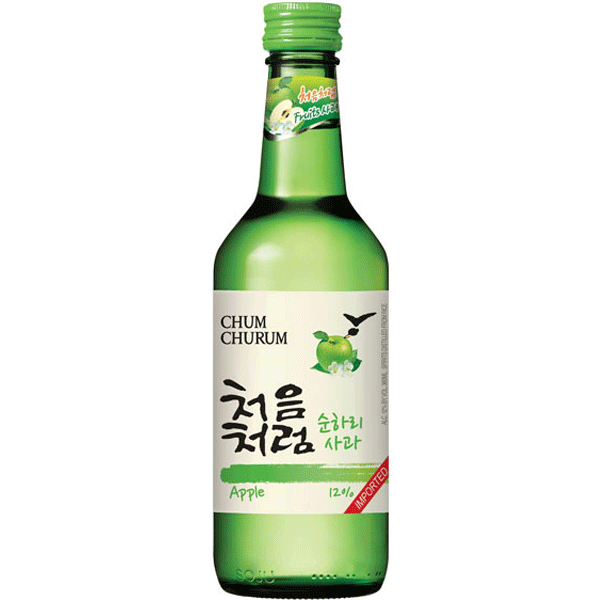  SGHK Rượu soju hương táo Chum Churum 360ml 