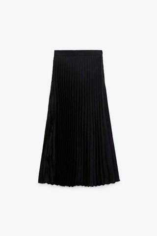  Chân váy Zara đen xếp ly 0615001  xả G12-T1T ĐK 