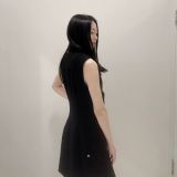  Đầm SHOJO LINEN navy 