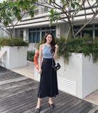  Chân váy Zara đen xếp ly  SALE G12-T1T 