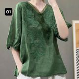  Set lụa tằm 0435028 SA G9-T2T DK 