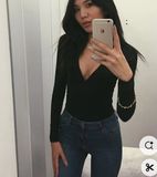  Áo body OYSHO đen 0322505 G10-T2P ĐK 