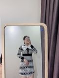  DD- Đầm len lông thỏ nhiều mẫu hàng đông 