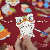  set 20 hình gỗ kèm màu 