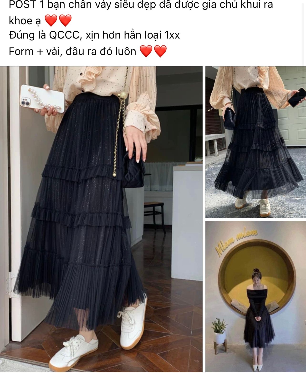  Chân váy nhiều lớp QCCC 2501212 