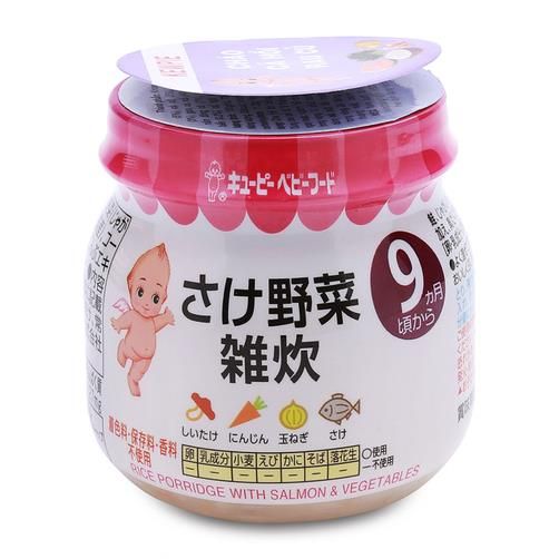 Cháo cá hồi rau củ Kewpie 100g 9 tháng