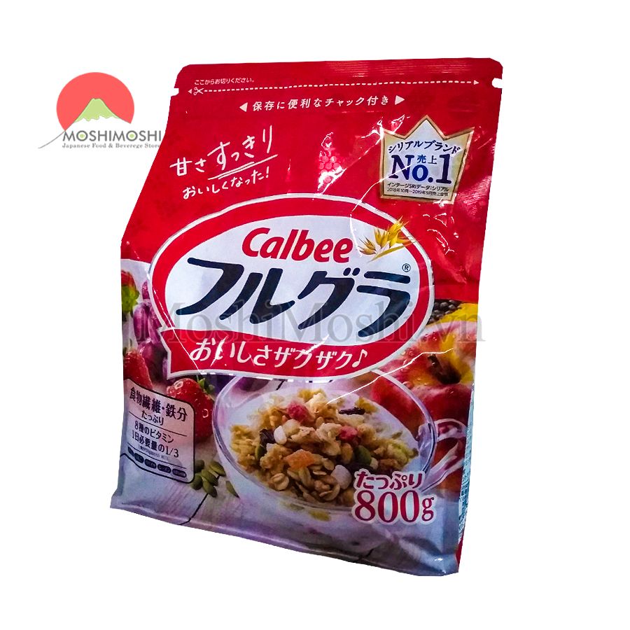 Ngũ cốc Calbee 800g - màu đỏ