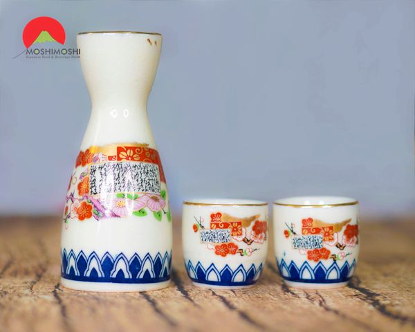 Bộ bình ly uống rượu Sake Nhật Bản - bộ 1