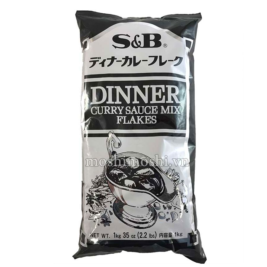 Cà ri S&B - Dinner curry Flakes 1kg ( dùng chay được )