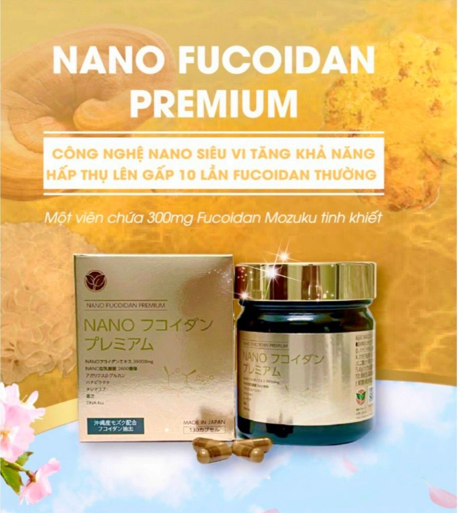 Viên uống Fucoidan Nano Premium 130 viên