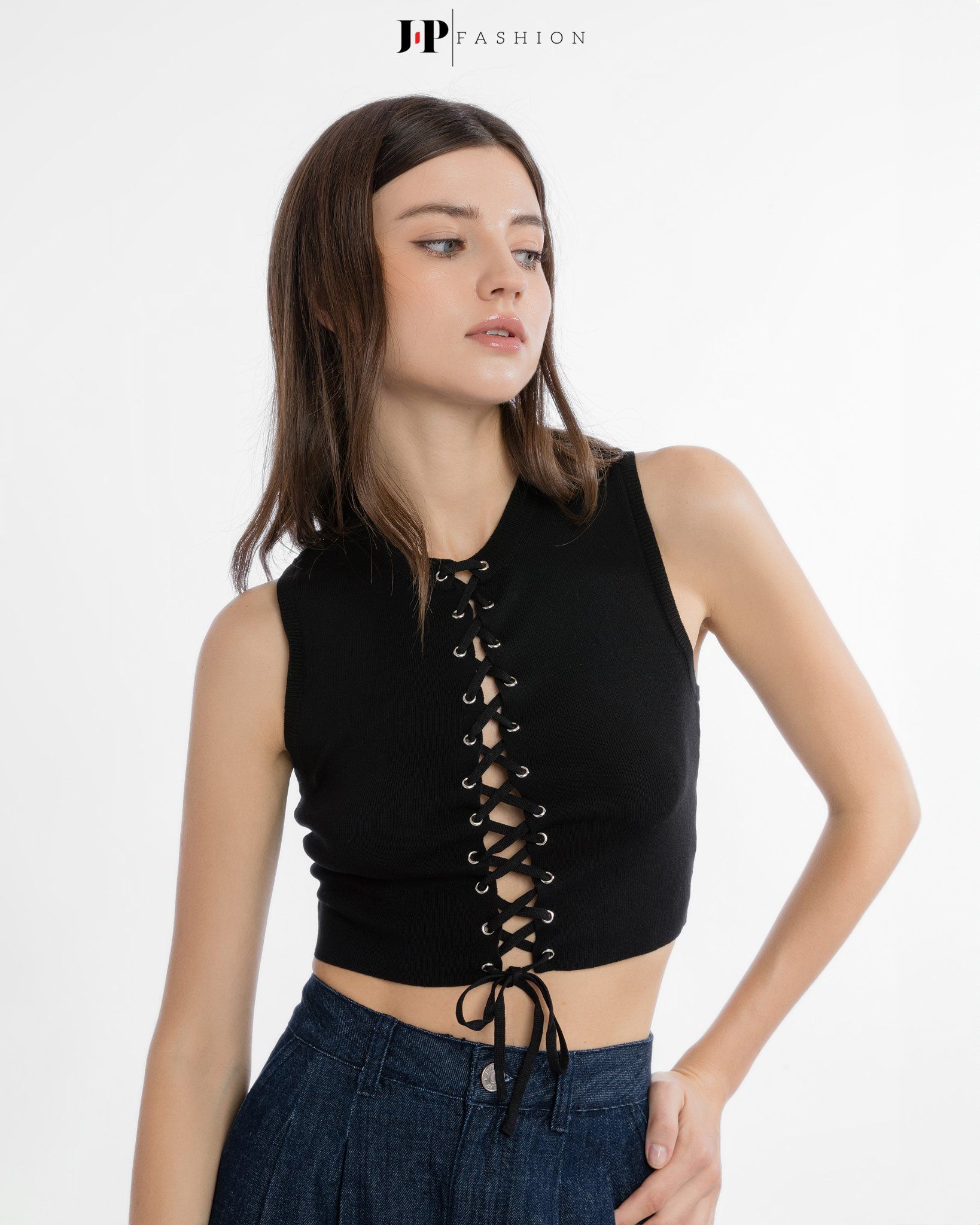 Áo len croptop