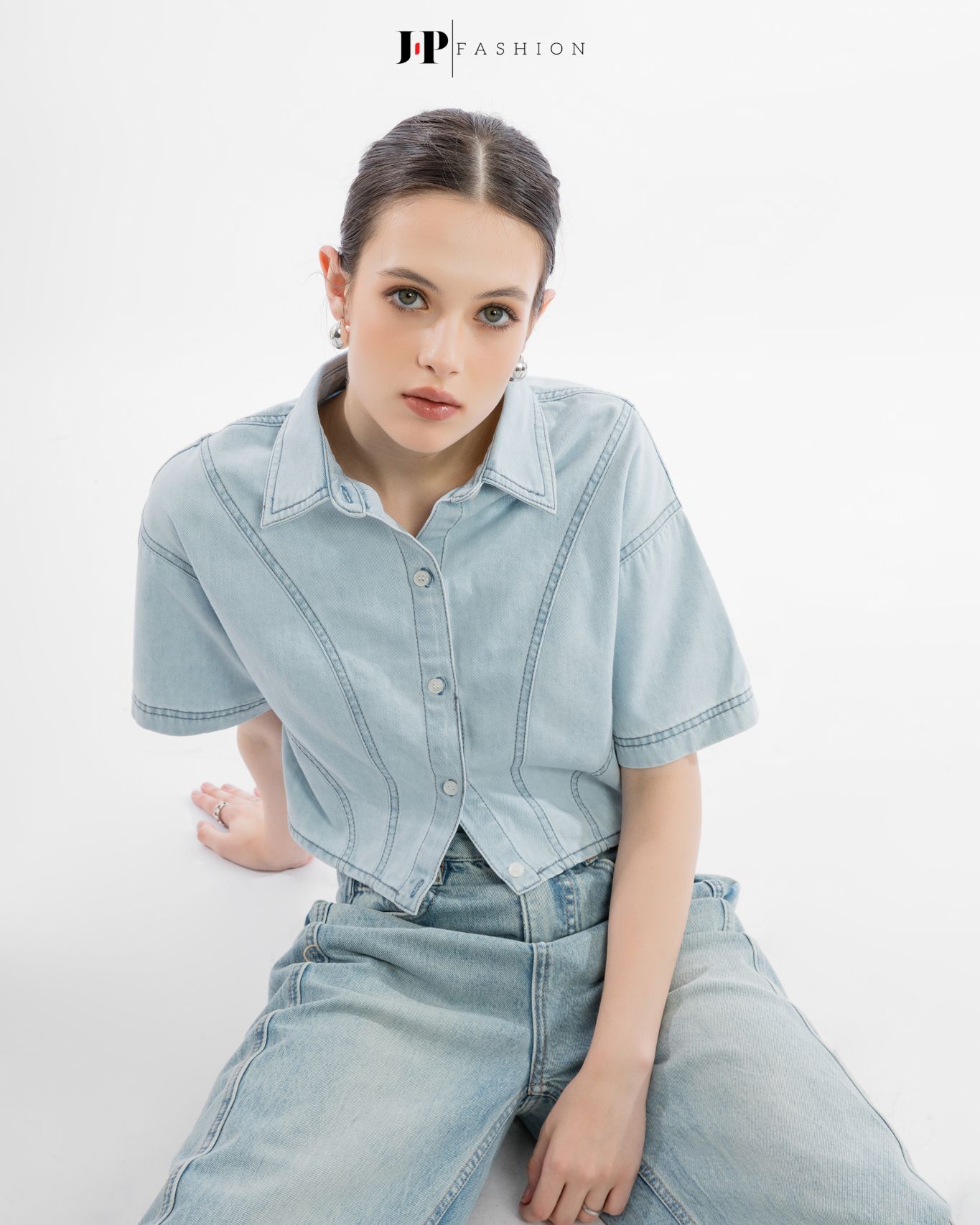 Sơ Mi Croptop Jean 10610079