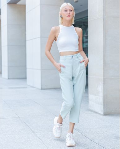 Áo thun ba lỗ J-P Fashion 10107359 Thun nhún thời trang