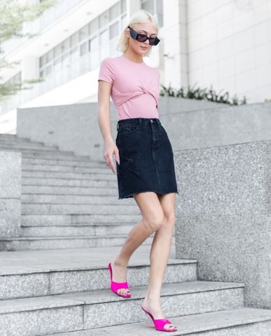 Áo thun croptop ngắn tay