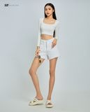 Thun croptop ngắn tay