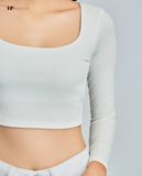 Thun croptop ngắn tay