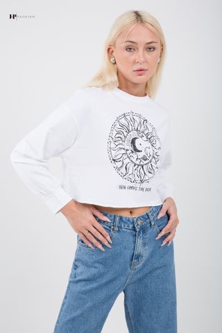 Áo thun hình croptop