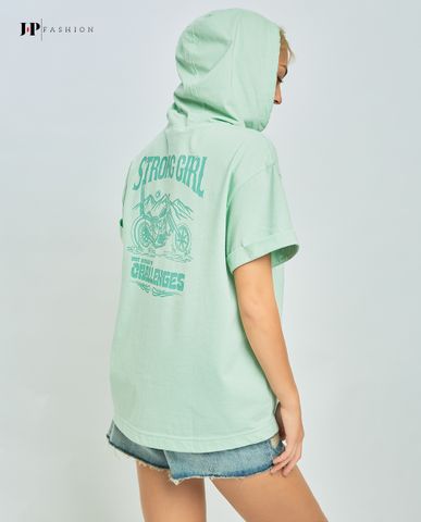 Áo thun nón form rộng