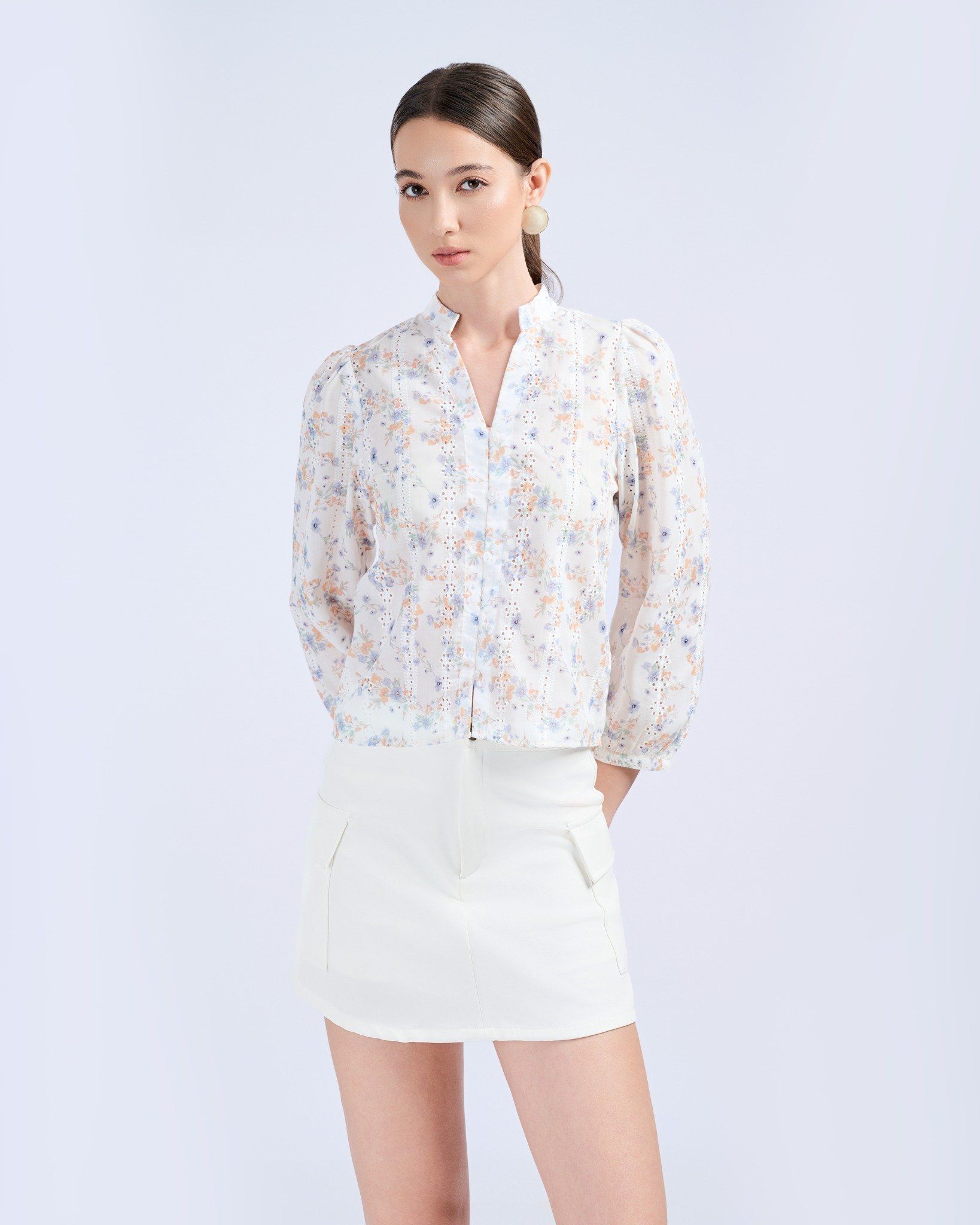 Sơ Mi Kiểu Kate Thêu 10611412