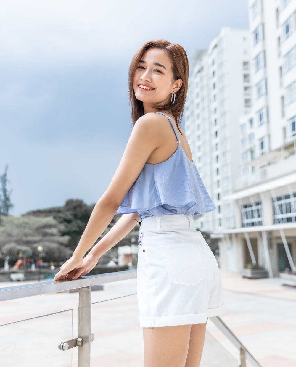 Áo sơ mi dây kiểu 10507282