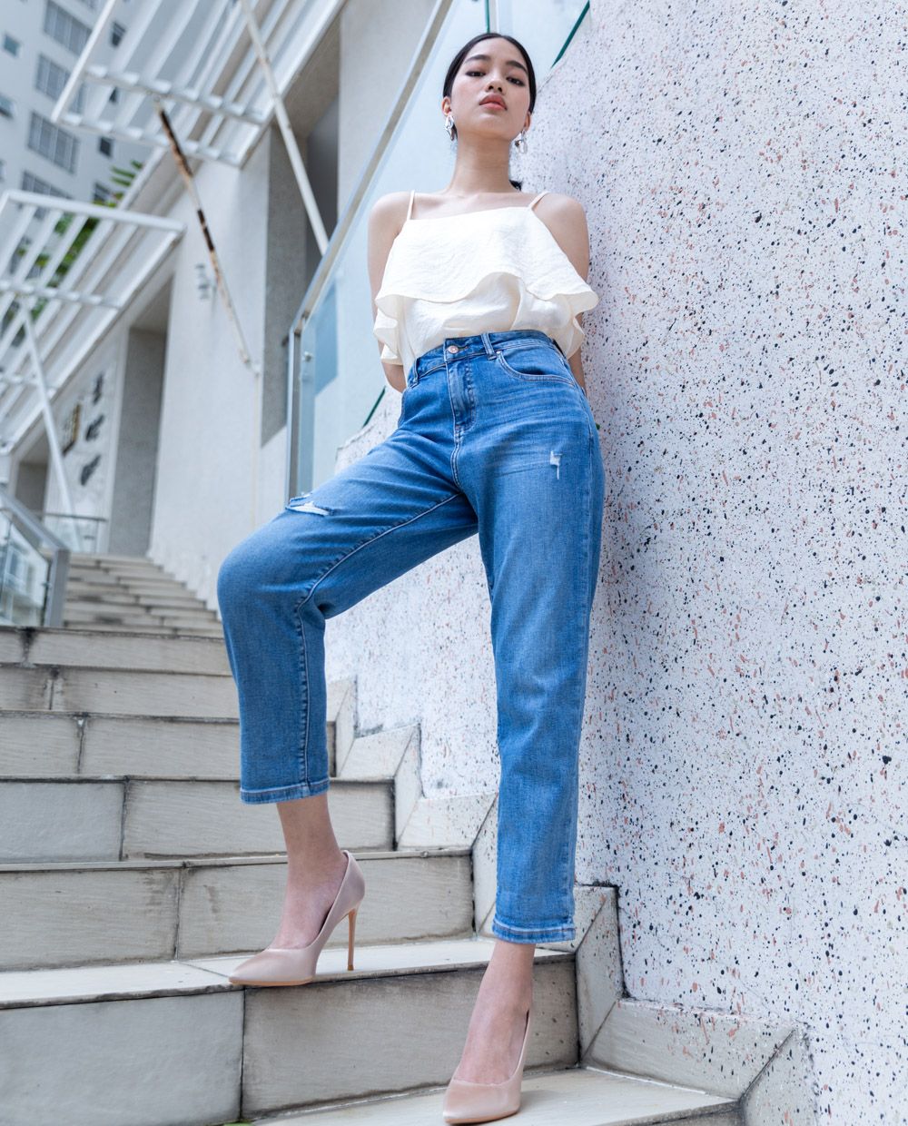 Áo sơ mi dây kiểu 10507282
