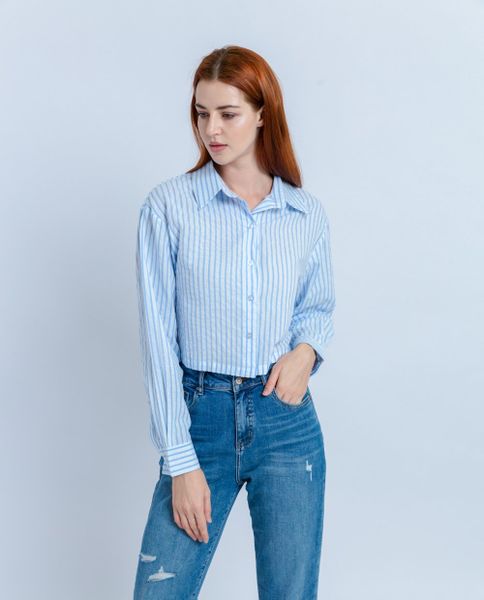 color_ Trắng sọc xanh