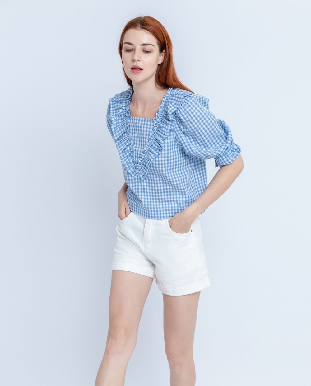 Áo sơ mi tay phồng