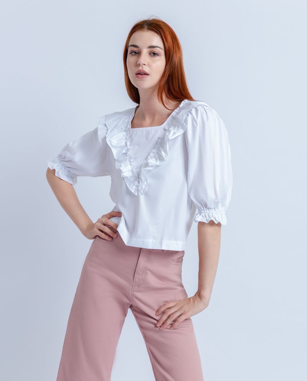 Áo sơ mi tay phồng