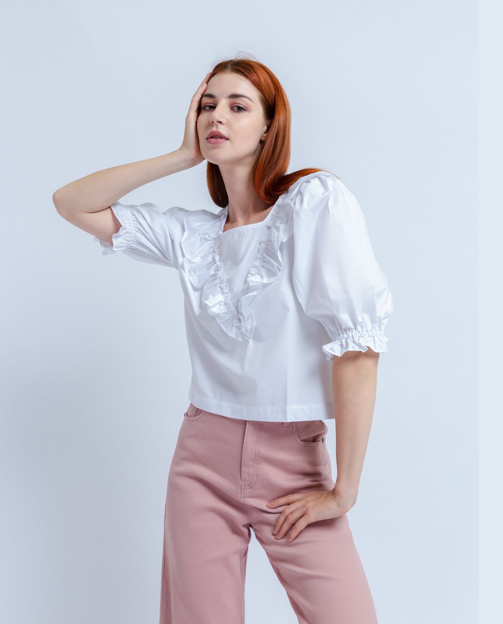 Áo sơ mi tay phồng