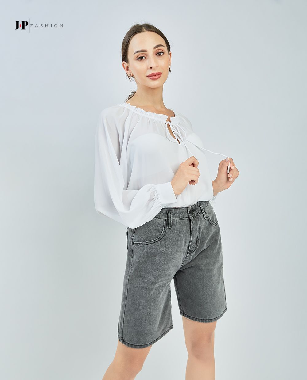 Áo sơ mi tay phồng