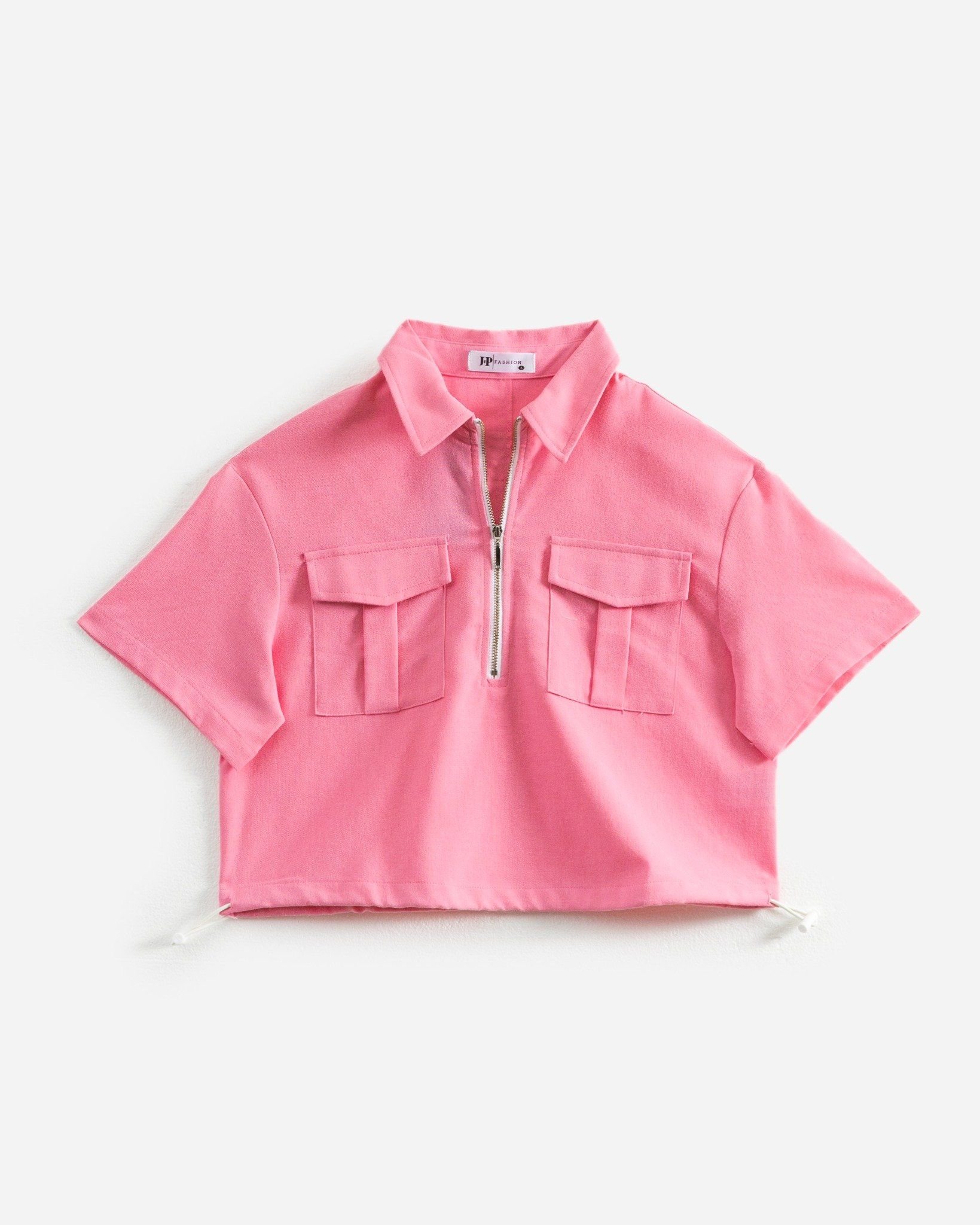 Áo Sơ Mi Croptop Dây Rút Eo 10611758