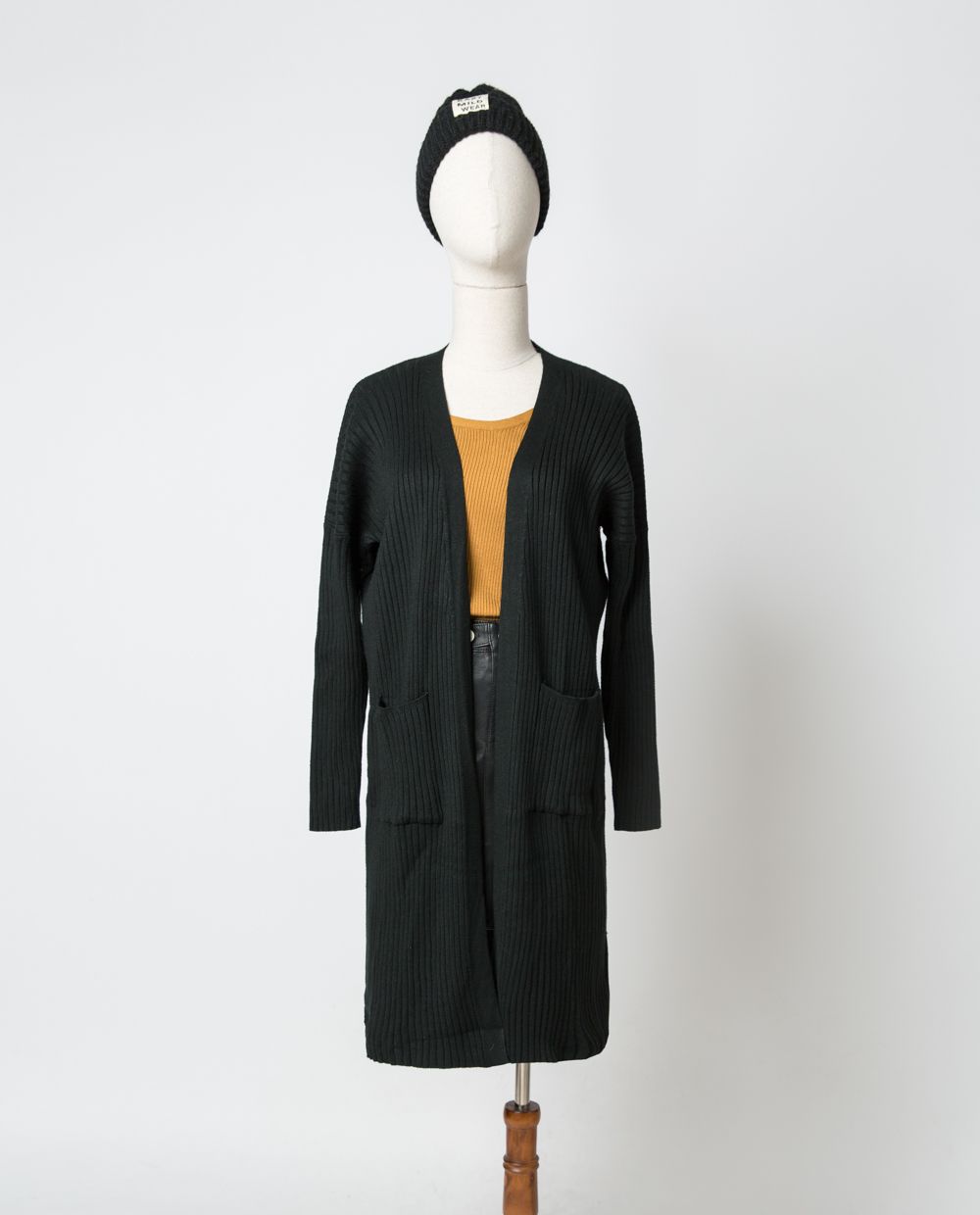 Áo khoác len form dài