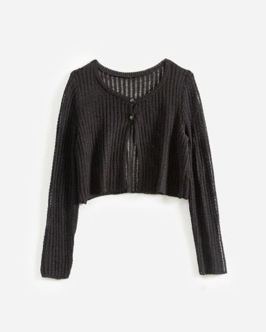 Khoác len lưới 2 nút cài 10711818