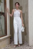 Jumpsuit cổ yếm