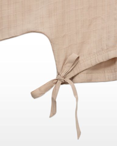 Sơ Mi Croptop Thắt Nơ Eo 10611400