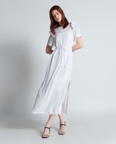 Đầm kiểu xẻ tà ngắn tay 11007027