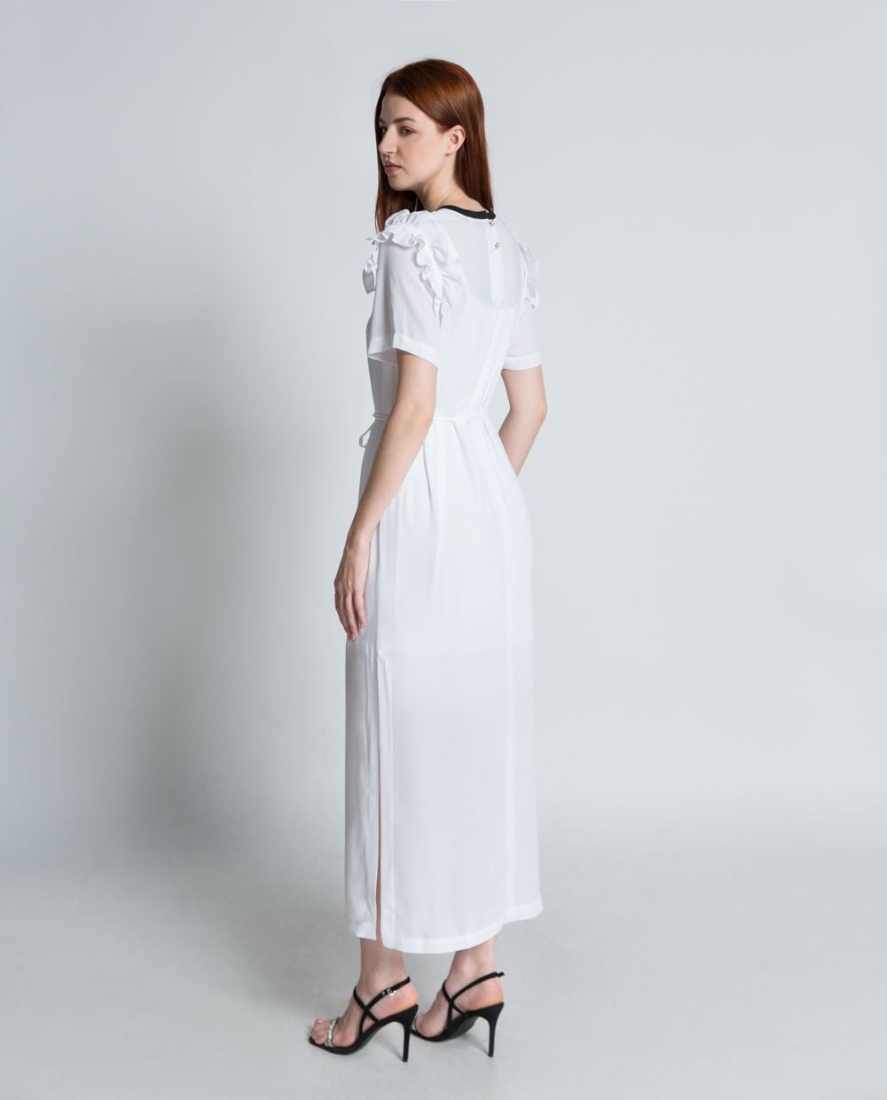 Đầm kiểu xẻ tà ngắn tay 11007027
