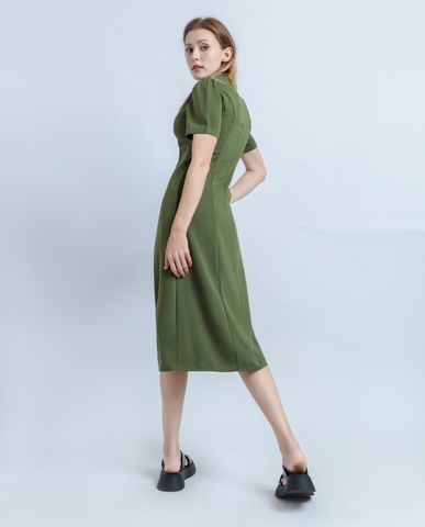 Đầm dài ngắn tay