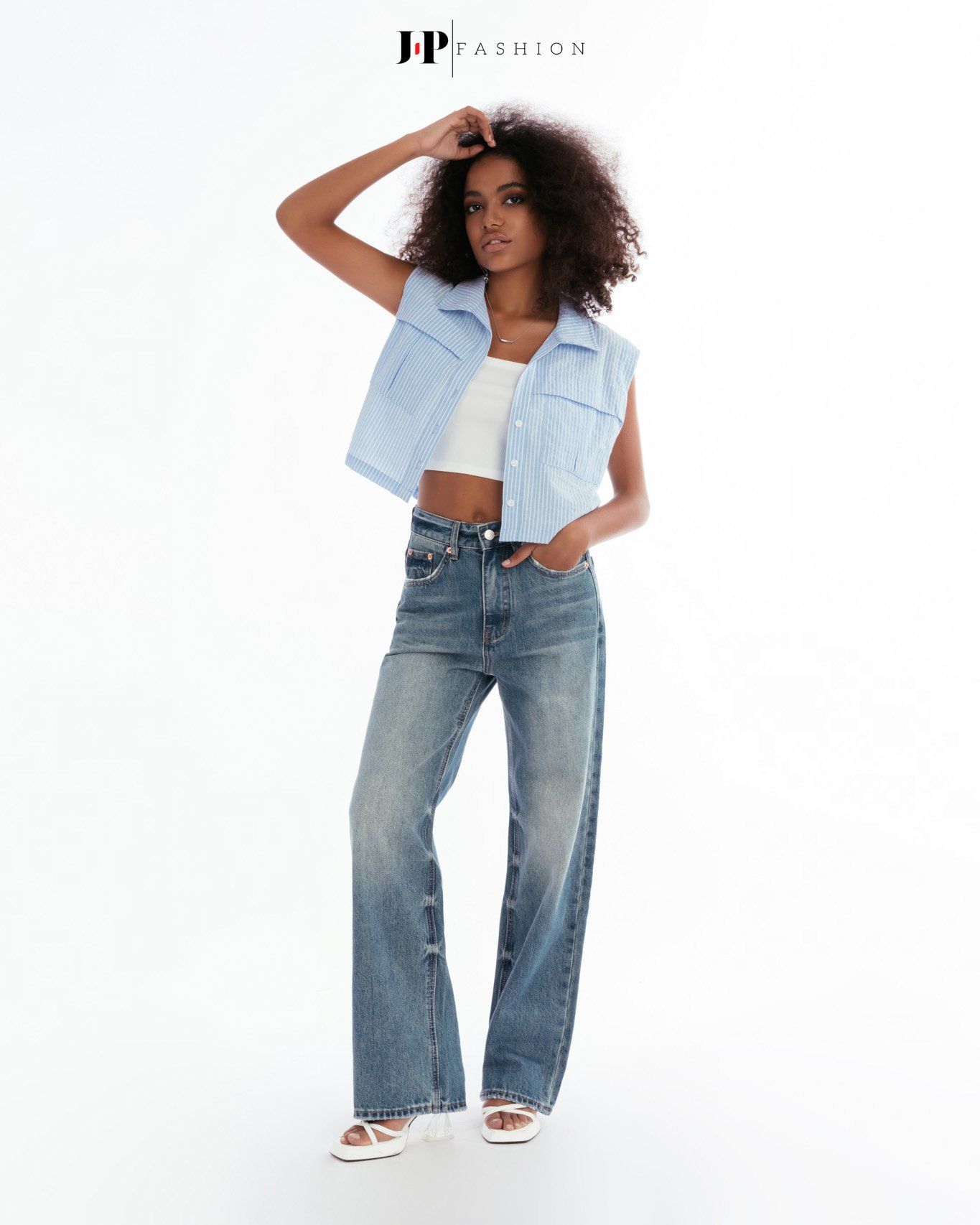 Sơ Mi Tay Ngắn Dáng Croptop 10610519