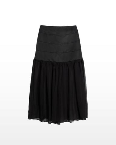 Chân Váy Lụa Dài Voan Xòe Nhẹ 17011694