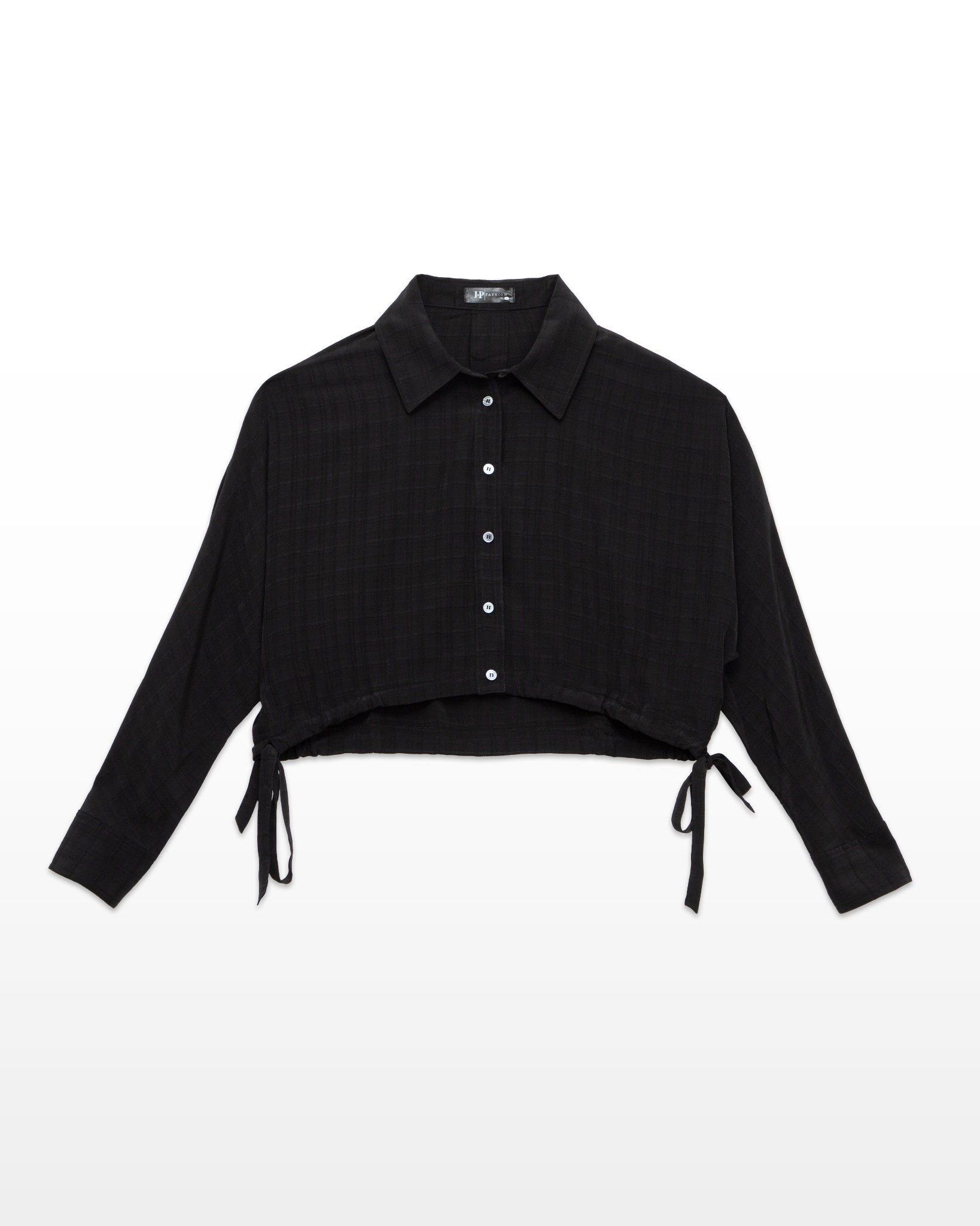 Sơ Mi Croptop Thắt Nơ Eo 10611400