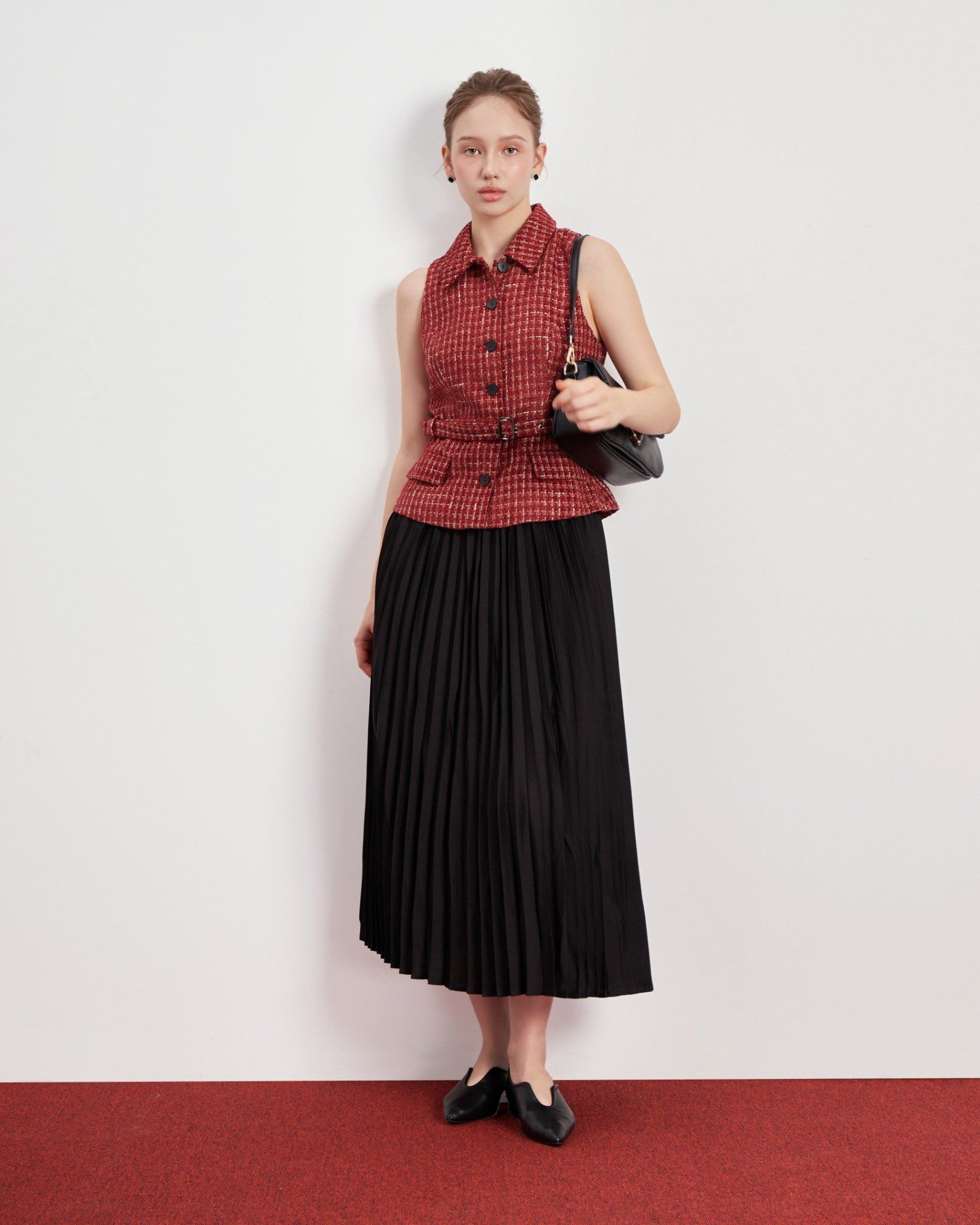 Áo Kiểu Tweed Đỏ 10611456
