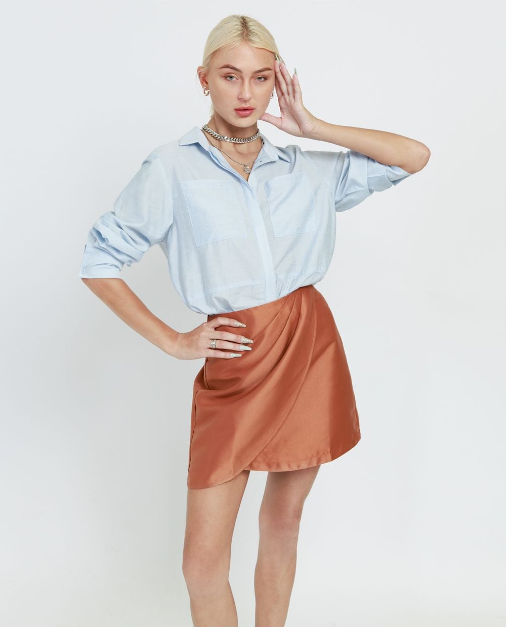 Váy mini đắp tà 17007266