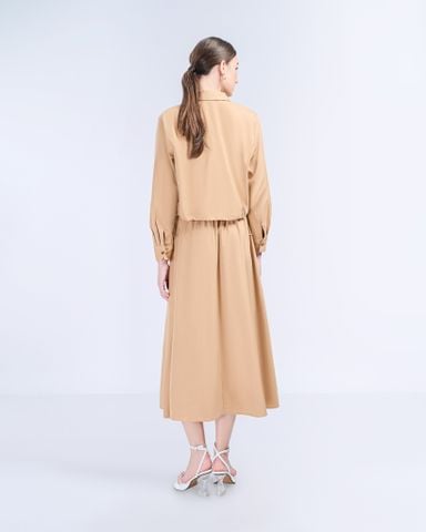 Chân Váy Kaki Dáng Dài Xòe Nhẹ 17011427