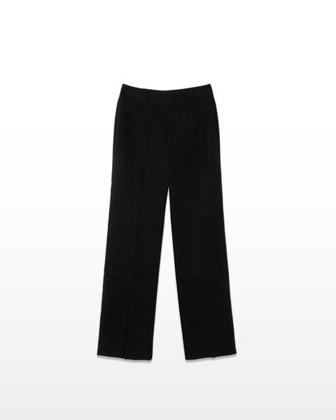 quần ống suông kaki đen